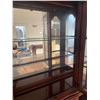 Image 5 : Solid Wood Decorative 1 Piece Hutch With Glass Cabinets Doors & Shelves 60Lx17Dx88H