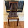 Image 1 : Wooden Kitchen Chair With Seat Pillow 17.5Lx23Dx40H