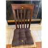 Image 2 : Wooden Kitchen Chair With Seat Pillow 17.5Lx23Dx40H