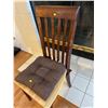 Image 3 : Wooden Kitchen Chair With Seat Pillow 17.5Lx23Dx40H