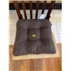 Image 3 : Wooden Kitchen Chair With Seat Pillow 17.5Lx23Dx40H