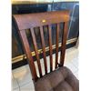 Image 2 : Wooden Kitchen Chair With Seat Pillow 17.5Lx23Dx40H