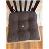 Image 3 : Wooden Kitchen Chair With Seat Pillow 17.5Lx23Dx40H