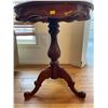 Image 2 : Solid Wood Hand Crafted Decorative Round Top Table 21Lx21Dx25H