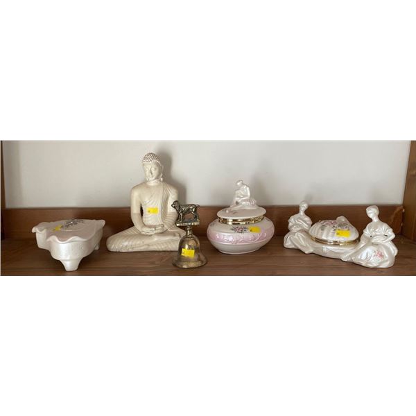 Assorted Home Decor - Spaniel Bell, Buddha & More