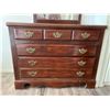 Image 3 : Solid Wood 3 Drawer Dresser With Vanity Mirror 40Lx17Dx32H
