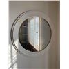 Image 1 : White Decorative Circular Mirror 27Lx24H