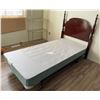 Image 3 : Solid Wood/Metal Decorative Bed Frame - Single Bed With Box Spring 38Lx77Dx49H