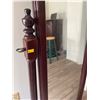 Image 2 : Antique Solid Wood Full Length Stand Mirror on Sway Bar Adjustable 23L x 20D x 66H