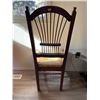 Image 5 : Wooden & Wicker Decorative Chair 20Lx18Dx41H