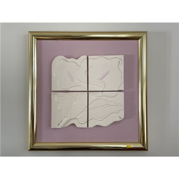 Wall Art In Decorative Frame By Leslie 1987 167/250 28Lx28H