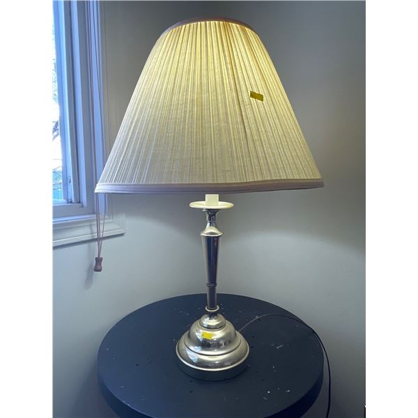 Vintage Retro Table Lamp With Material Shade 26H