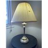 Image 1 : Vintage Retro Table Lamp With Material Shade 26H