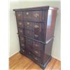 Image 4 : Solid Wood 6 Drawer Dresser 38.5Lx18.5Dx55H