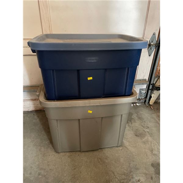 Rubbermaid Storage Bins With Lids - Mystery Contents Included
