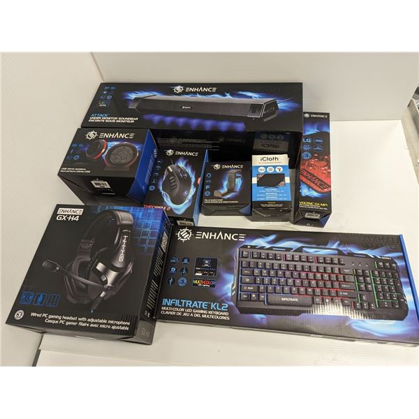 LOT DE 8 ACCESSOIRES GAMER VARIÉS