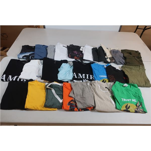 LOT DE 25 T-SHIRTS POUR HOMMES