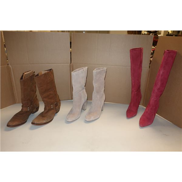 LOT DE 3 BOTTES ASST DE FEMMES -TAILLES ASST