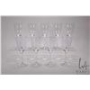 Image 1 : Nine large antique etched wine goblets . NOTE: This Lot Is Not Available For Shipping. Local pickup 
