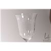 Image 2 : Nine large antique etched wine goblets