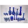 Image 1 : Large selection of vintage cobalt glass with sterling silver overlay, Murano, Italian made and USA i