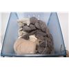 Image 2 : Large assorted including skeins and spools of wool, various colours of cream, tan, gray etc.