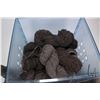 Image 2 : Large assorted including skeins and spools of wool, various colours of brown, black and gray