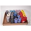 Image 1 : Twenty spools of mercerized cotton thread, various colours