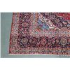 Image 2 : 100% hand made Iranian wool carpet "Kashan" with center medallion, red background, overall floral de