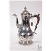 Image 1 : Antique George II repousse sterling silver 12" teapot with London hallmarks circa 1759 (1008 g) and 