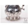 Image 2 : Antique George II repousse sterling silver 12" teapot with London hallmarks circa 1759 (1008 g) and 