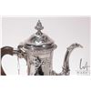 Image 8 : Antique George II repousse sterling silver 12" teapot with London hallmarks circa 1759 (1008 g) and 