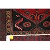 Image 2 : 100% hand made Iranian wool carpet "Zanjan" with center medallion, red background, and highlights of