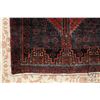 Image 2 : 100% hand made Iranian wool carpet "Baluchi" with triple medallion, dark background and highlights o