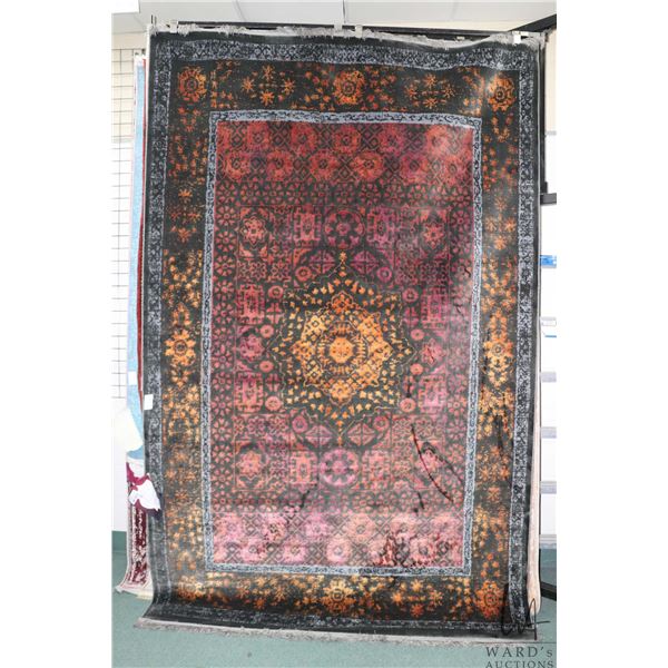 Premium Collection Sizan carpet, poly cotton blend, brand new with center medallion, multiple border