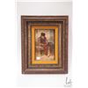 Image 1 : Antique framed oil on board painting of a small boy, no artist signature seen, 10" X 6". NOTE: This 
