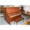 Image 1 : Walnut cased Heintzman & Co. upright grand piano with bench