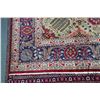 Image 2 : 100% hand made Iranian wool carpet Artist signed "Tabriz" with center medallion, red background and 