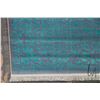 Image 2 : Premium Collection Sizan carpet, poly cotton blend, brand new with overall floral design in aqua and