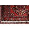 Image 2 : 100% hand made Iranian wool carpet "Ferdose ( paradise) with overall geometric pattern, red backgrou