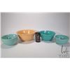 Image 1 : Selection of four glazed pottery mixing bowls including 7" and 8" McCoy Pottery bowls, a 12" Medalta