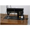 Image 2 : Singer model 301A electric sewing machine in 1950-60's cabinet and a wooden knitting box with double