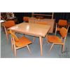 Image 1 : Seven piece Imperial Contemporary maple dining set including draw leaf table 36" X 47" with two 12" 