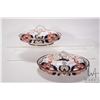 Image 1 : Two Royal Crown Derby Kings pattern 563 lidded serving dishes, both dated 1904, note: one with fine 