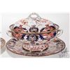 Image 2 : Pair of Royal Crown Derby Kings pattern 563 small lidded tureens with under plates, 7" in length, bo