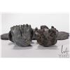 Image 8 : Two small Inuit stone carvings including including 3" walrus, signed in cyllabics and marked Rankin 