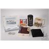 Image 1 : Selection of collectibles including Cross pen in box, Japanese luster ashtray, cigarette and match h