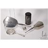 Image 1 : Three piece Birks sterling silver dresser set including hair brush and two hand mirrors plus a Birks