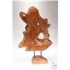 Image 1 : Large burl wood sculpture, 33" in height