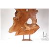 Image 3 : Large burl wood sculpture, 33" in height . NOTE: This Lot Is Not Available For Shipping. Local picku